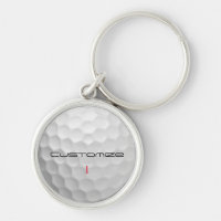 White Dimpled Golf Ball Texture Custom Name Number