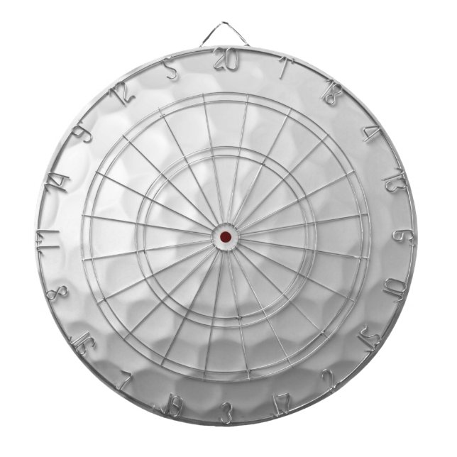 White Dimpled Golf Ball Texture Dartboard (Front)