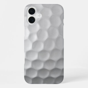 White Dimpled Golf Ball Texture iPhone 16 Plus Case