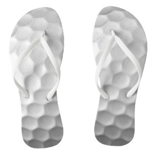 White Dimpled Golf Ball Texture Jandals