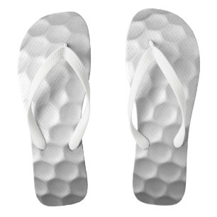 White Dimpled Golf Ball Texture Jandals