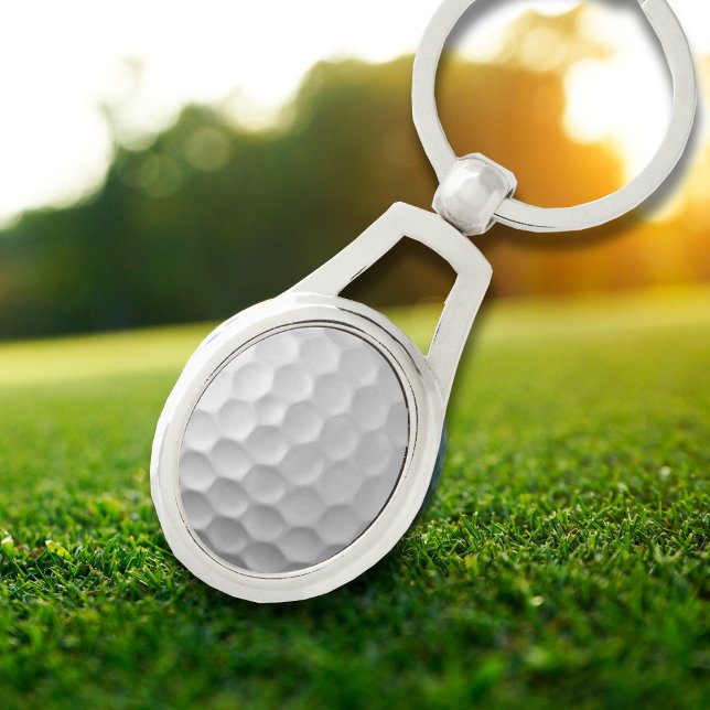White Dimpled Golf Ball Texture Key Ring (Creator Uploaded)