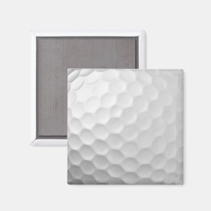 White Dimpled Golf Ball Texture Magnet