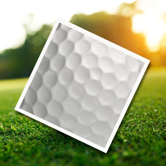 White Dimpled Golf Ball Texture Napkin (Creator Uploaded)