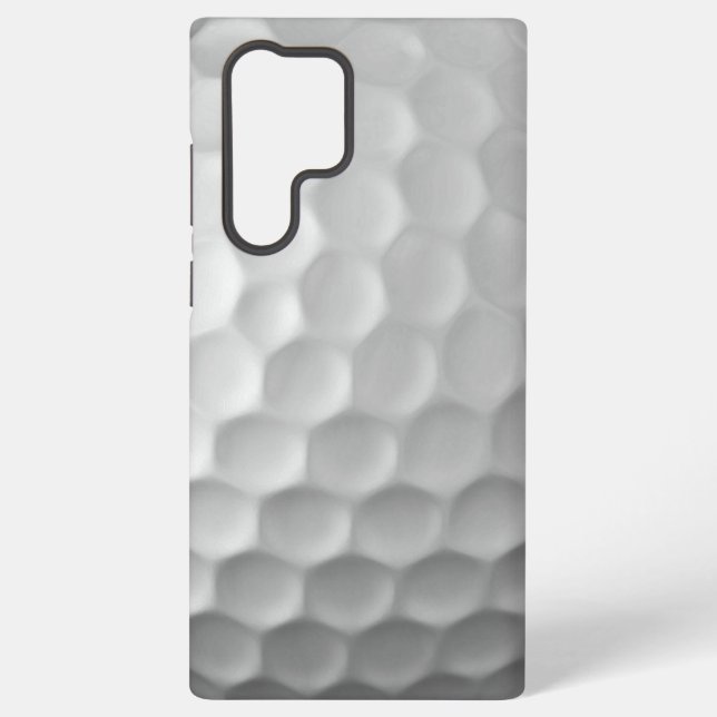 White Dimpled Golf Ball Texture Samsung Galaxy S22 Ultra Case (Back)