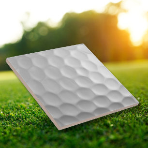 White Dimpled Golf Ball Texture Tile