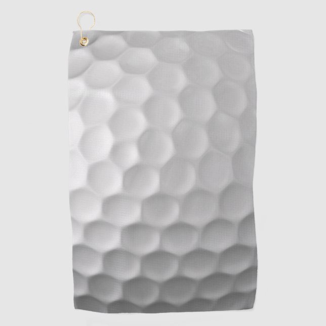 White Dimpled Golf Ball Texture Towel (Front)