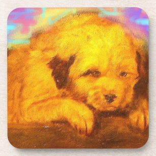 White Dog Coaster