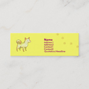 White Dog Profile Card