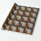 White Dog Tiled Painting Wrapping Paper
