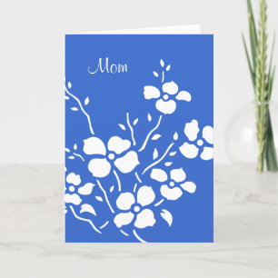 White Dogwood Mother's Day Card
