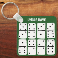 White Dominoes on Green Personalised