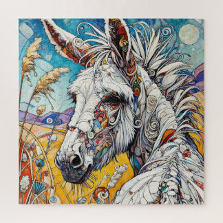 White Donkey 600 Piece Puzzle