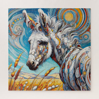 White Donkey 600 Piece Puzzle