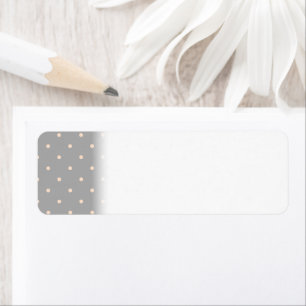 White Dot Grey Background Elegant Polka Dot Dotted