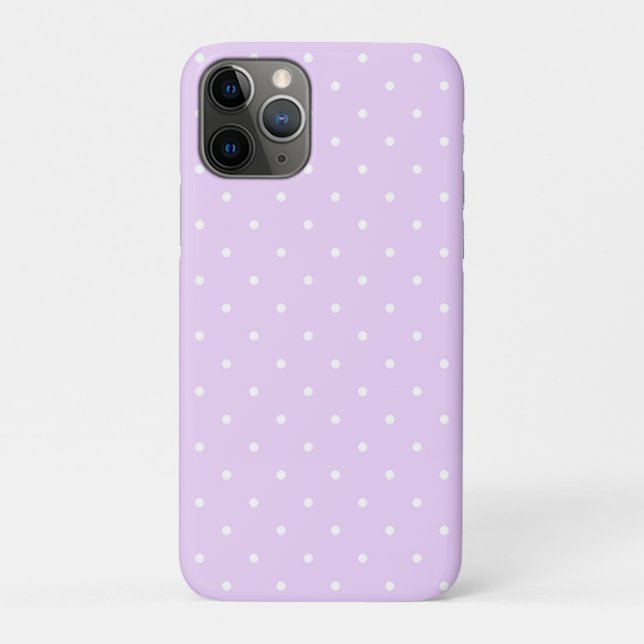 White Dot Pink Background Elegant Polka Dot Dotted Case-Mate iPhone Case (Back)