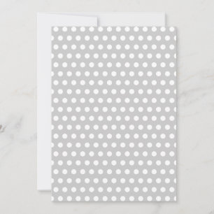 White Dots on Light Grey Invitation
