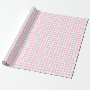 White Dots on Light Pink Wrapping Paper