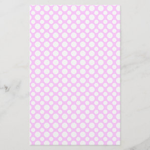 White Dots on Pink Scrapbook Paper