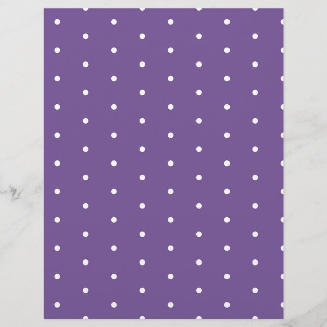 White Dots on Purple Paper (Front)