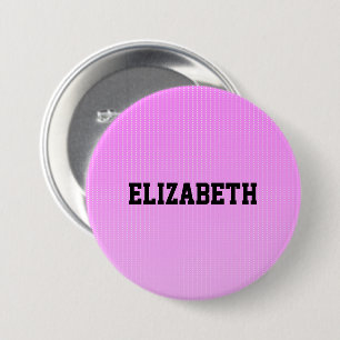 White dots pink pattern 7.5 cm round badge