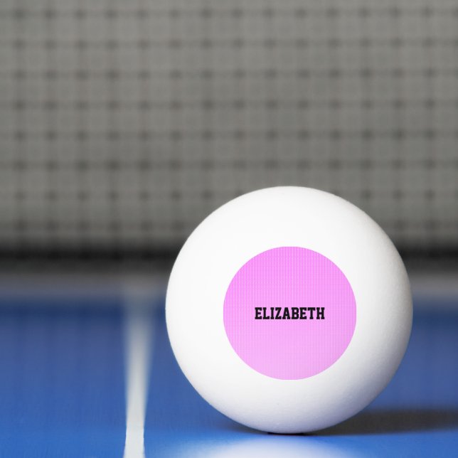White dots pink pattern ping pong ball (Net)