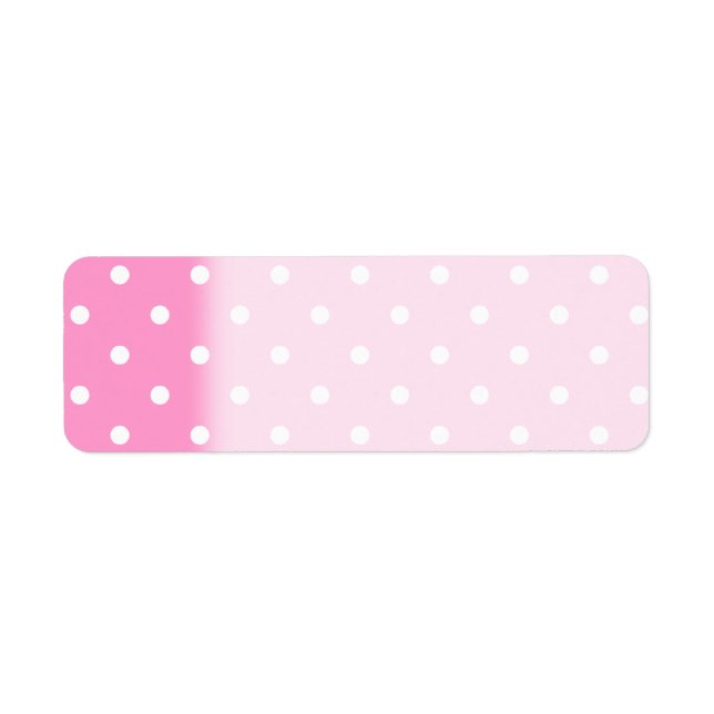 White Dots, Pink Polka Dots Pattern. (Front)