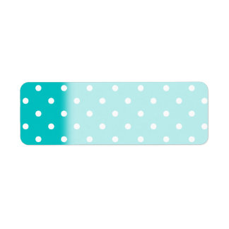 White dots, Teal Polka Dot Pattern.
