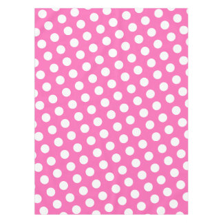 White dotted pattern tablecloth