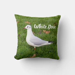 White Dove for bird and Pigeon lover gift Cushion