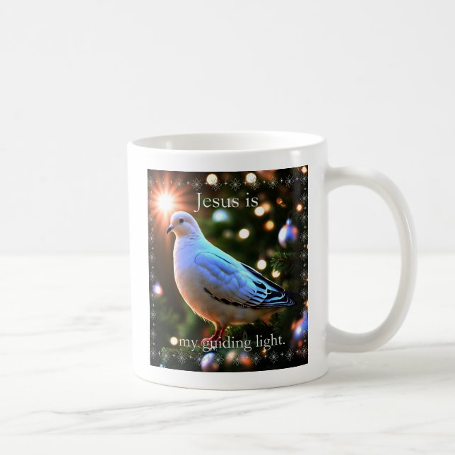 White Dove & Jesus Is My Guiding Light Coffee Mug (Right)