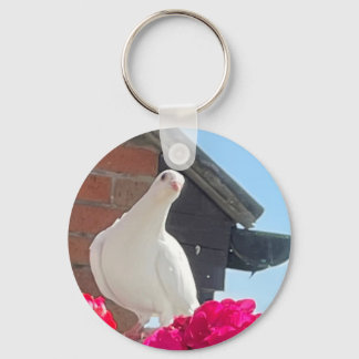 White Dove  Key Ring
