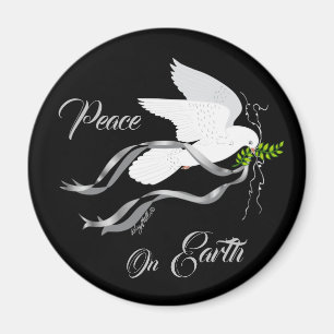 White Dove Magnet