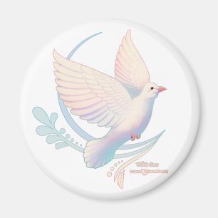 White Dove Magnet
