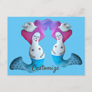 White Dove Mermaid Thunder_Cove Postcard