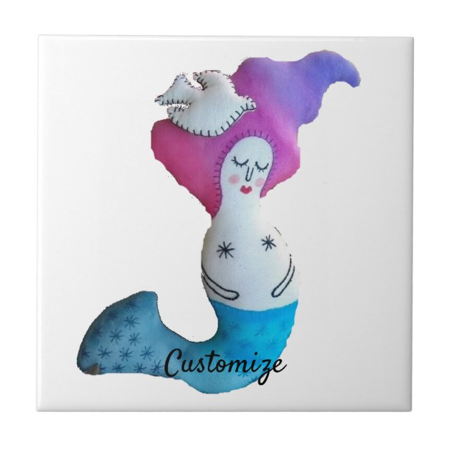 White Dove Mermaid Thunder_Cove Tile (Front)