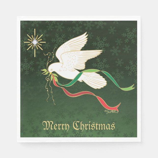 White Dove Napkin (Front)