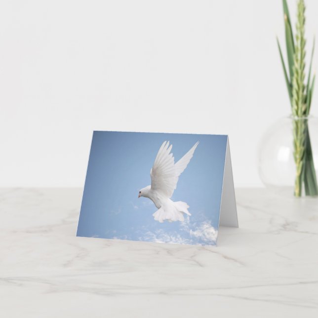 White dove notecard (Front)