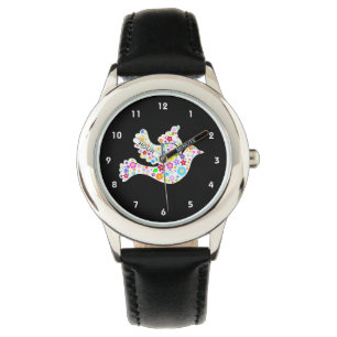 White Dove of Flowers Watch