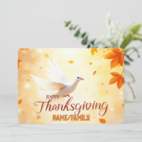 White Dove of Gratitude – Elegant Thanksgiving