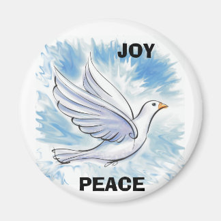 White Dove, PEACE, JOY Magnet