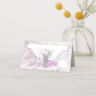 White dove place card