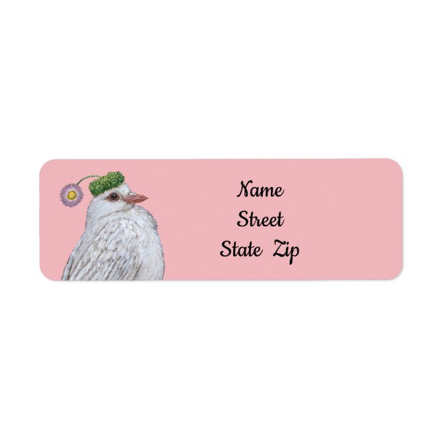 white dove return address labels (Front)