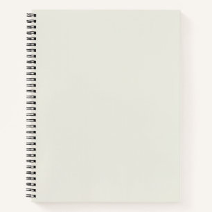 White Dove Solid Color Notebook