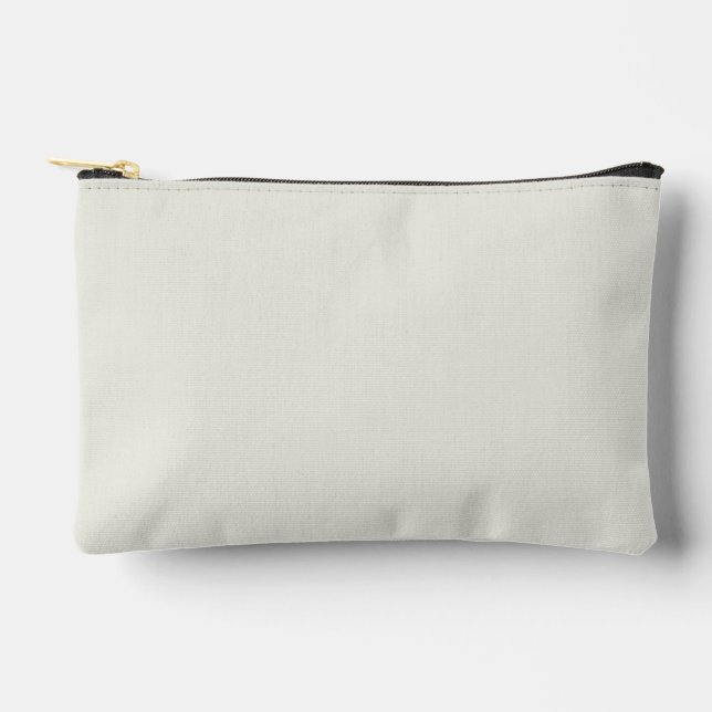 White Dove Solid Colour Accessory Pouch (Front)