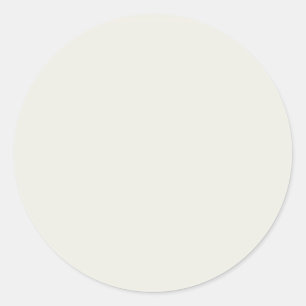White Dove Solid Colour Classic Round Sticker