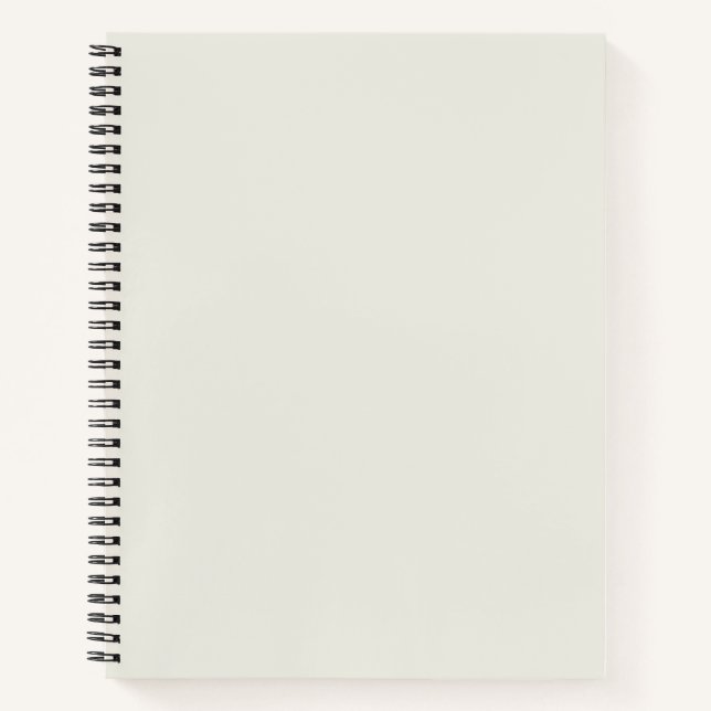 White Dove Solid Colour Notebook (Front)