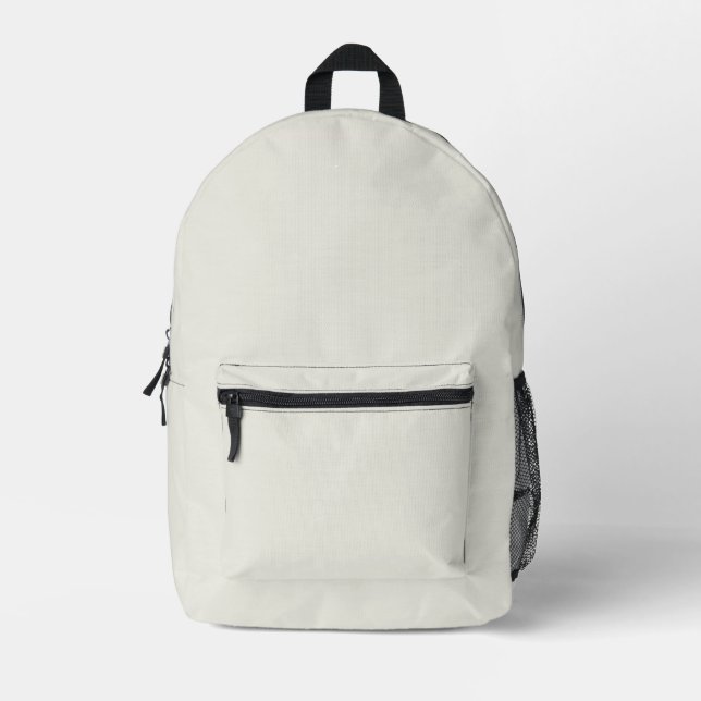 White Dove Solid Colour Printed Backpack (Front)