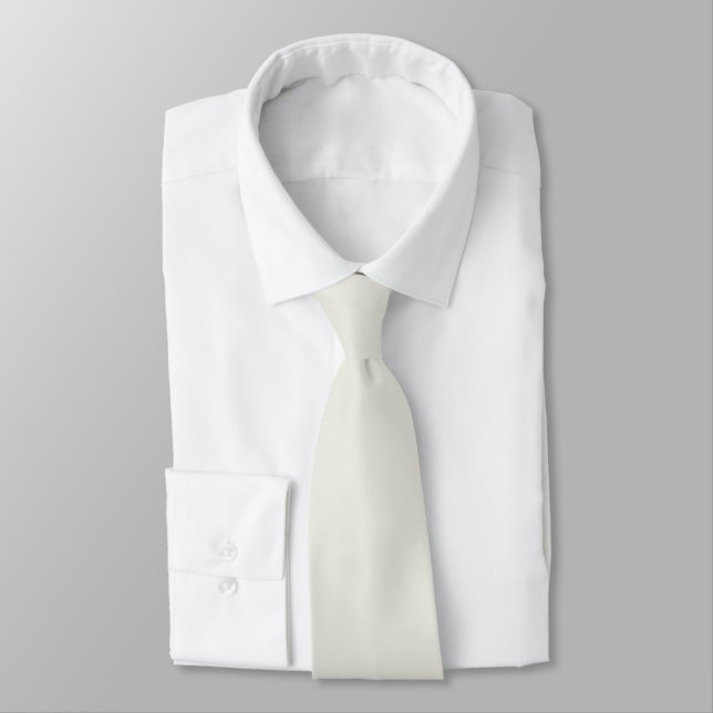 White Dove Solid Colour Tie (Tied)