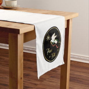 White Dove Spreading Peace On Earth Short Table Runner